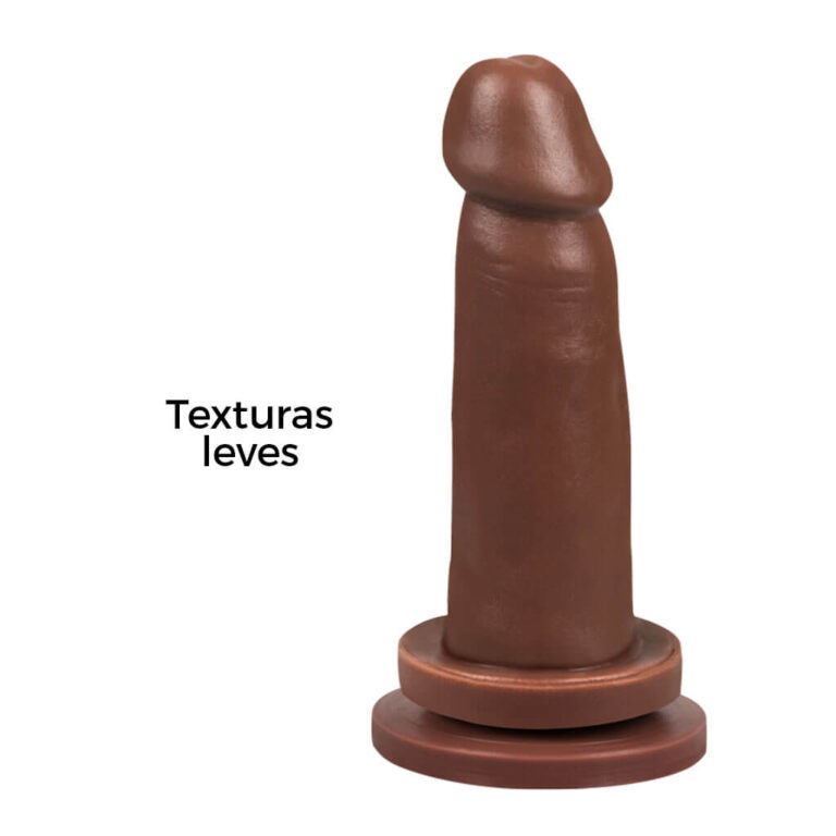 Pênis Médio 14cm x 3,5cm Marrom com Ventosa - Imagem 9