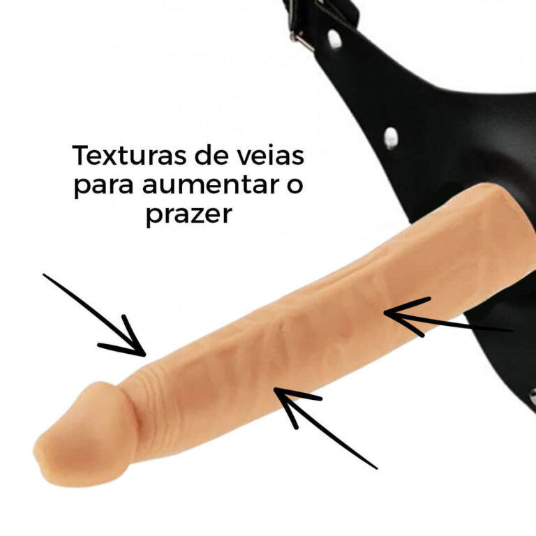 Cinta Peniana Fininha 14cm x 2,5cm para Iniciantes em Inversão Bege - Imagem 9