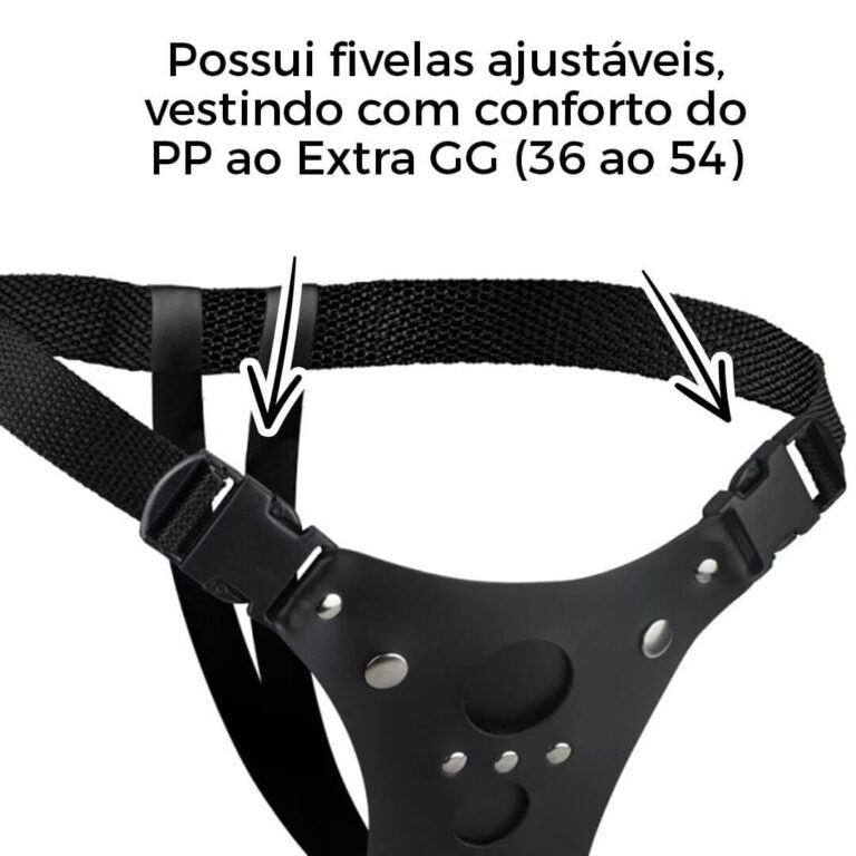 Cinta Peniana Dois Furos Dupla Penetração Ânus e Vagina (Sem Prótese) - Imagem 5