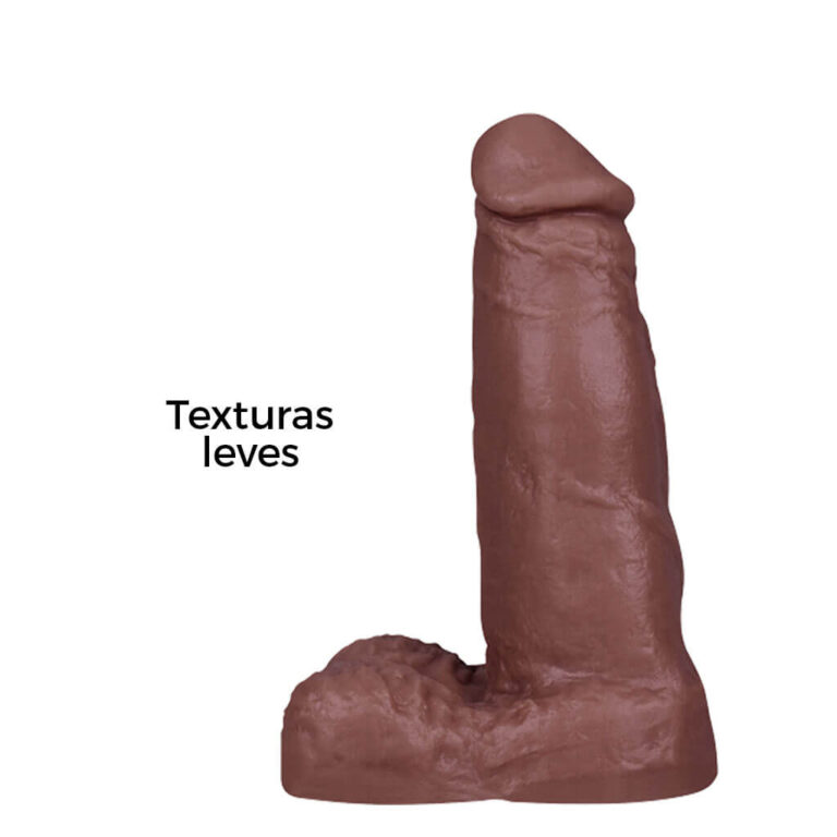 Pênis Pequeno 12,5cm x 3,2cm Marrom com Escroto - Imagem 10