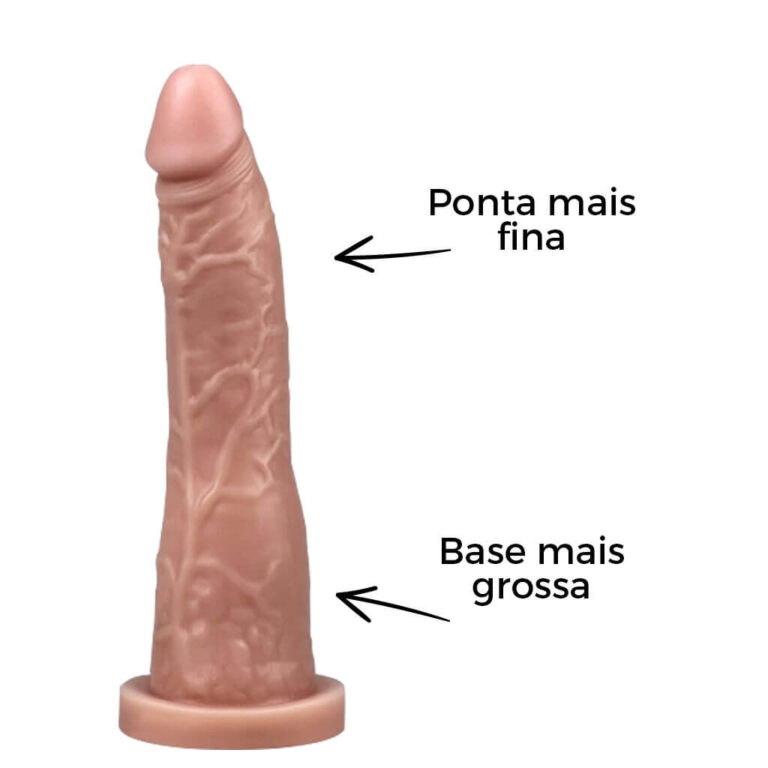 Pênis Grande 19cm x 3,8cm Bege - Imagem 10