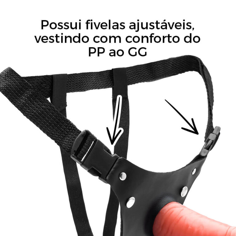 Cinta Peniana Cyberskin com Vértebra Interna 14,5cm x 4cm - Imagem 13