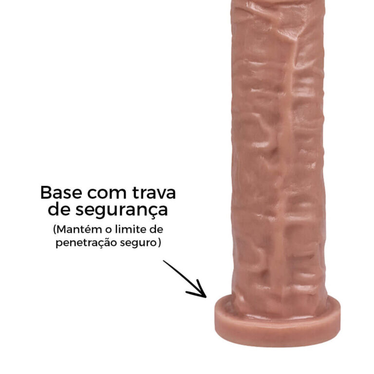Pênis Grande 21cm x 4,5cm Bege - Imagem 11