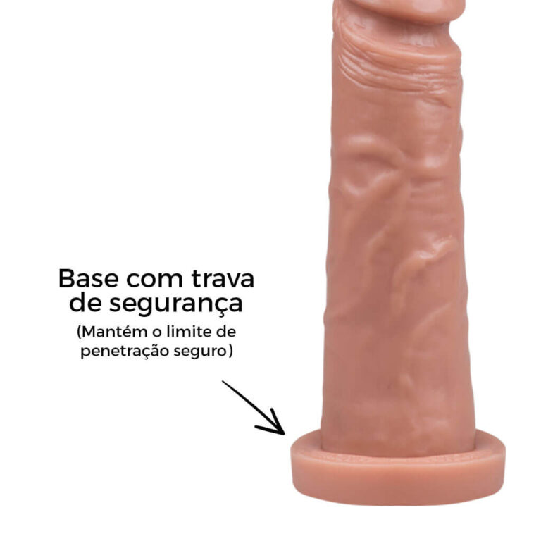 Pênis Médio 16cm x 3,8cm Bege - Imagem 11