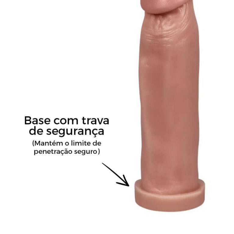 Pênis Grande 22cm x 5cm Bege - Imagem 8