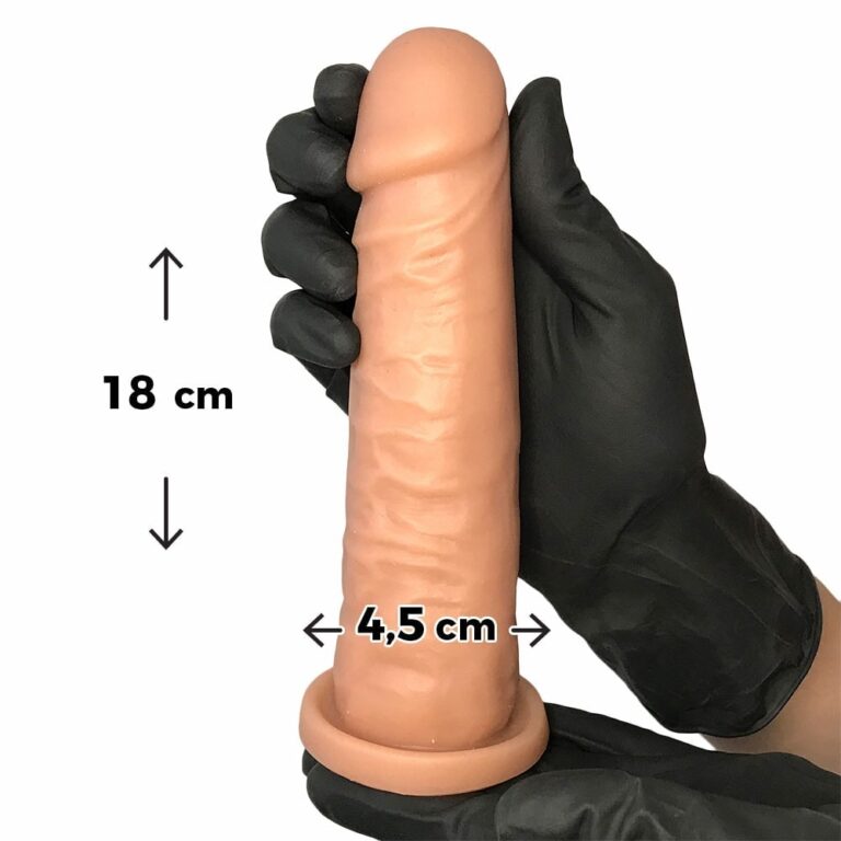 Pênis Grande 18cm x 4,5cm Bege - Imagem 3