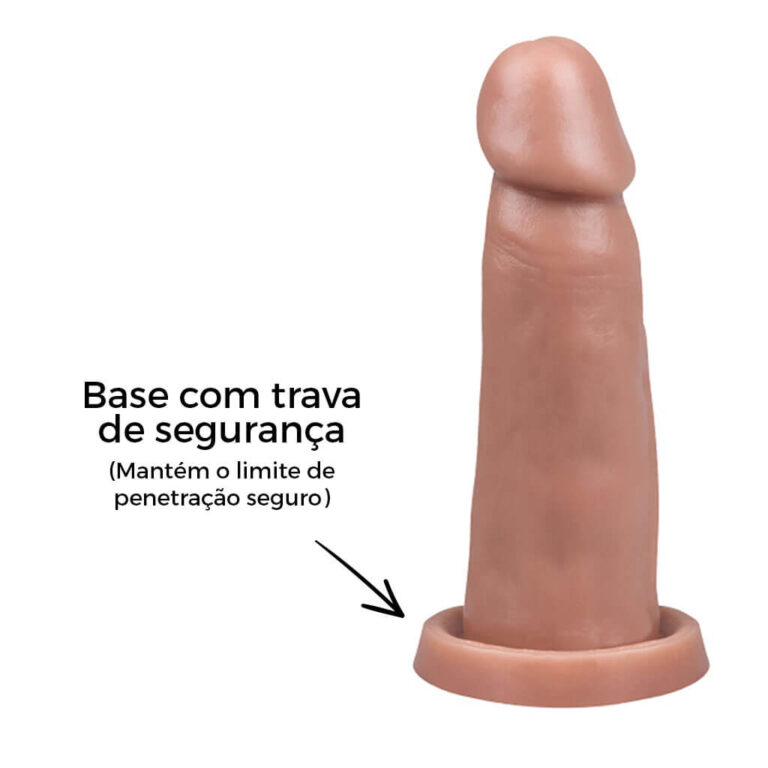 Pênis Médio 14cm x 3,5cm Bege - Imagem 11