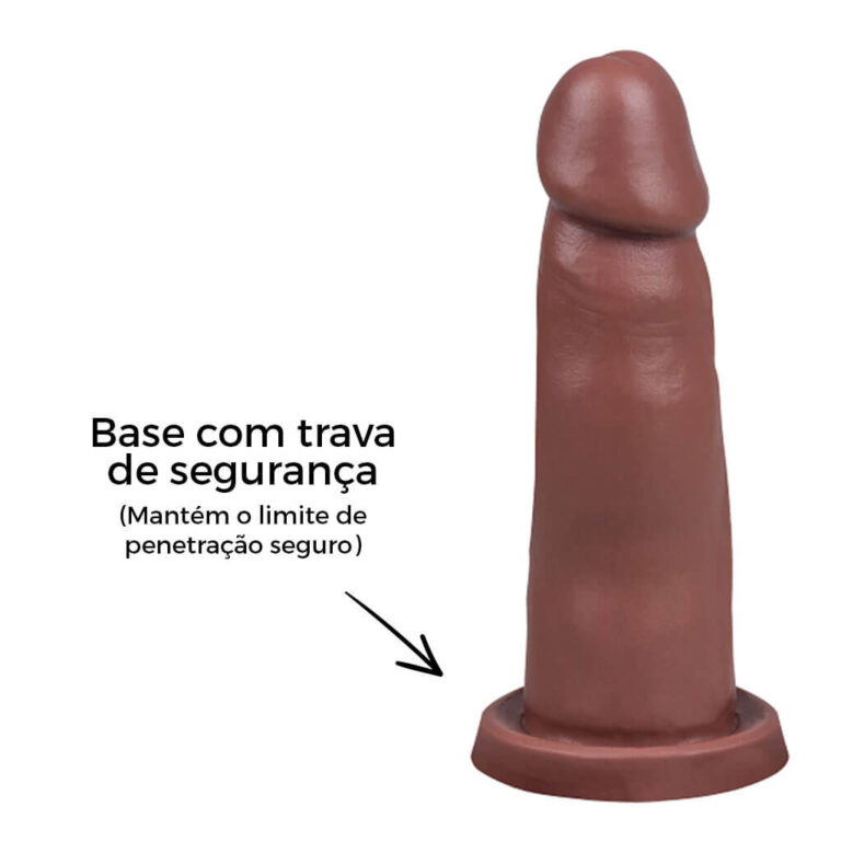 Pênis Médio 14cm x 3,5cm Marrom - Imagem 11