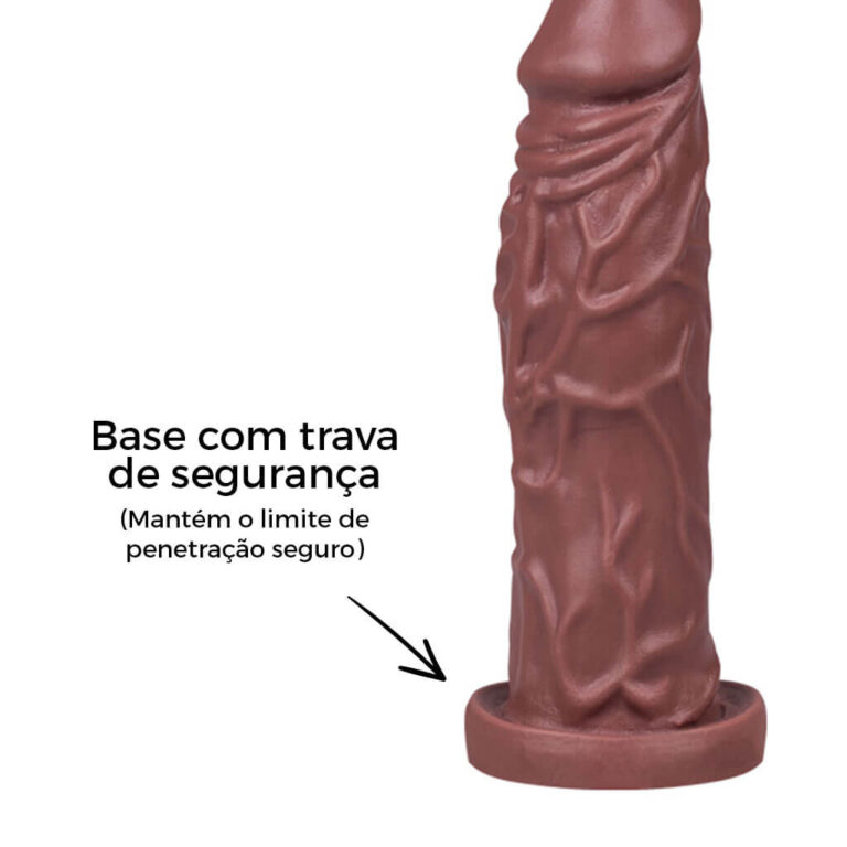 Pênis Pequeno 12cm x 3,2cm Marrom - Imagem 11