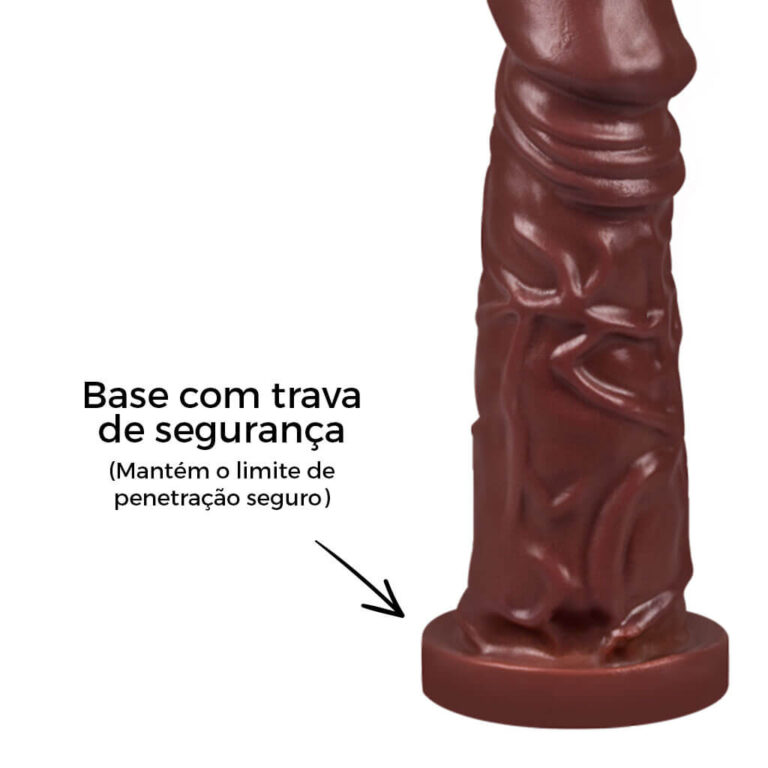 Pênis Médio 15cm x 4cm Marrom - Imagem 11