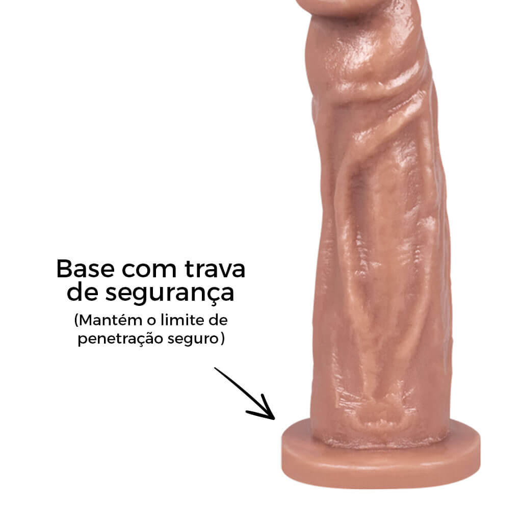 Pênis Médio 16cm x 3,4cm Bege - Imagem 12