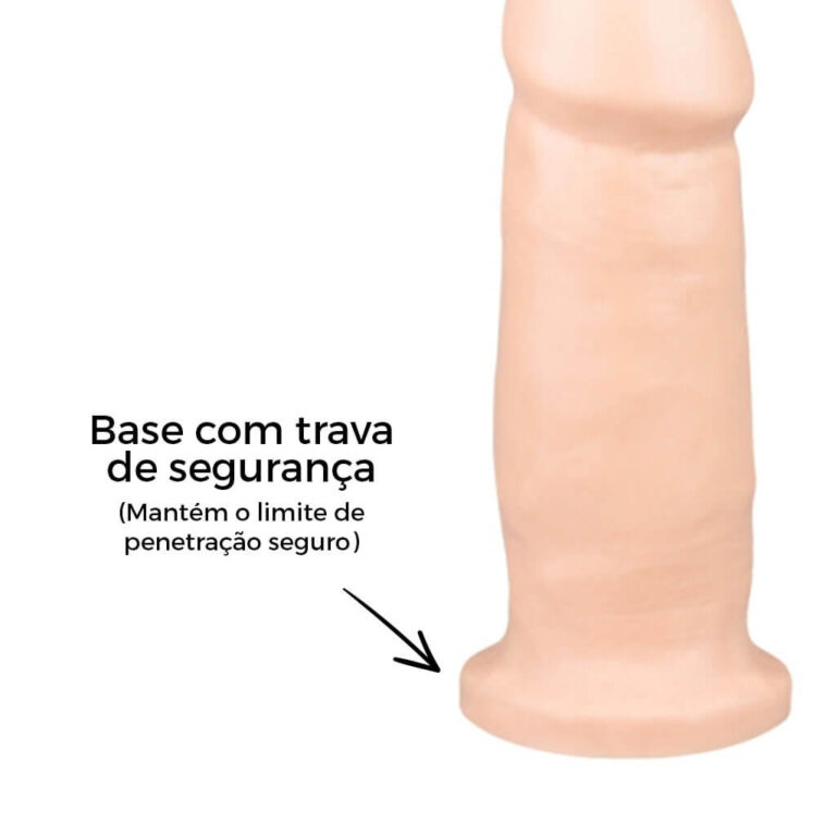 Pênis Médio 15cm x 4,5cm Bege - Imagem 10