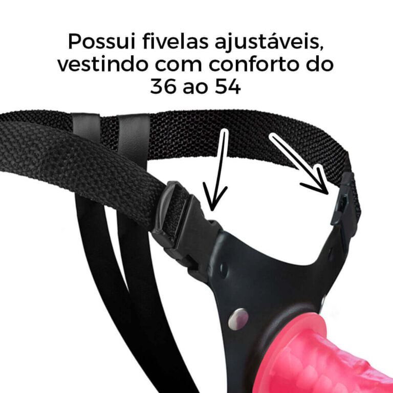 Cinta Peniana com Vértebra Colorida Vermelha 15cm x 4cm - Imagem 9
