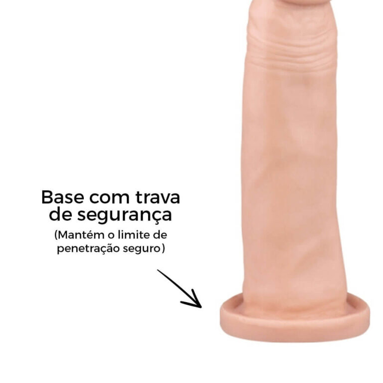 Pênis Médio 17,5cm x 4,5cm Bege - Imagem 11