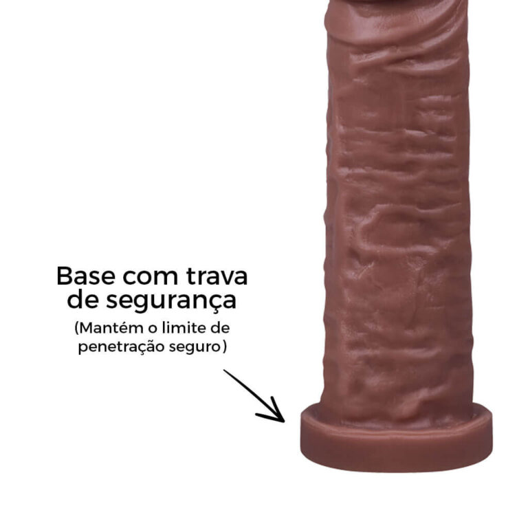 Pênis Grande 18cm x 4,5cm Marrom - Imagem 11