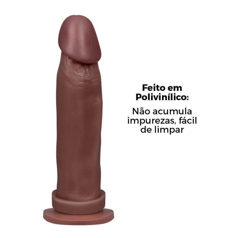 Pênis Grande 20,5cm x 5cm Marrom com Ventosa - Imagem 11