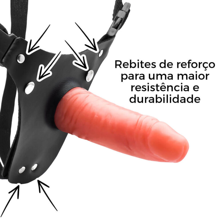 Cinta Peniana Cyberskin com Vértebra Interna 14,5cm x 4cm - Imagem 14