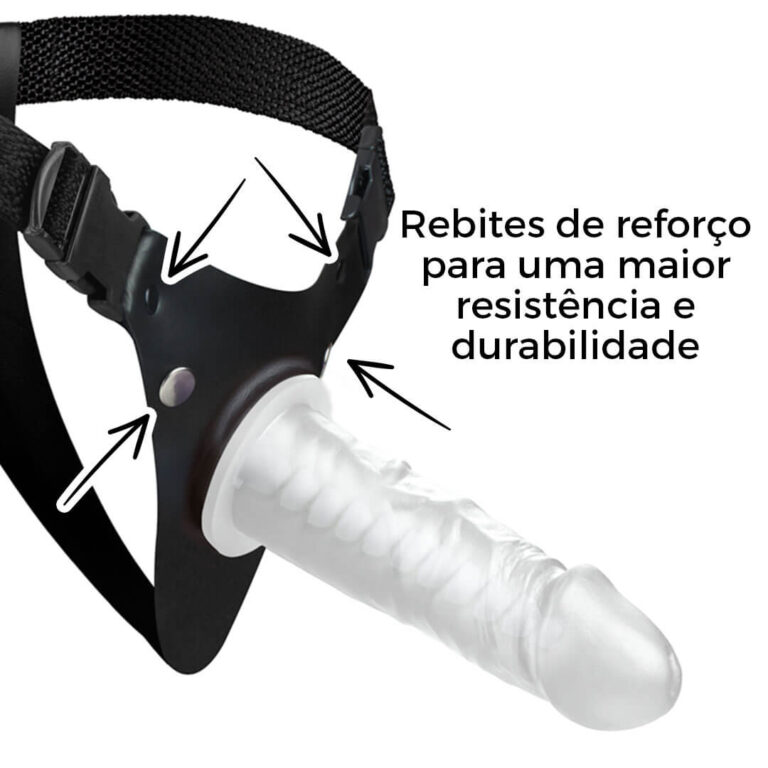 Cinta Peniana com Vértebra Colorida Transparente 15cm x 4cm - Imagem 9