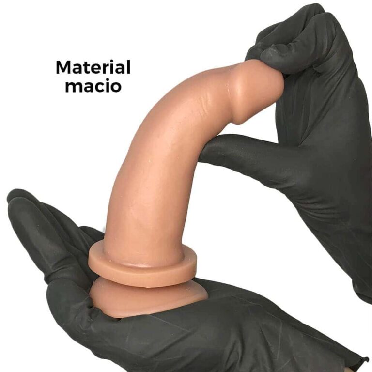 Pênis Médio 14cm x 3,5cm Bege com Ventosa - Imagem 4
