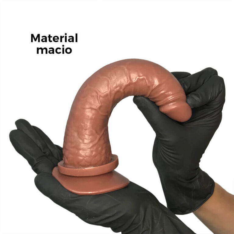 Pênis Grande 19cm x 3,8cm Marrom com Ventosa - Imagem 4