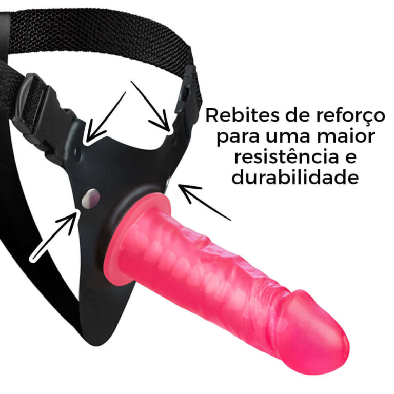 Cinta Peniana com Vértebra Colorida Vermelha 15cm x 4cm - Imagem 10