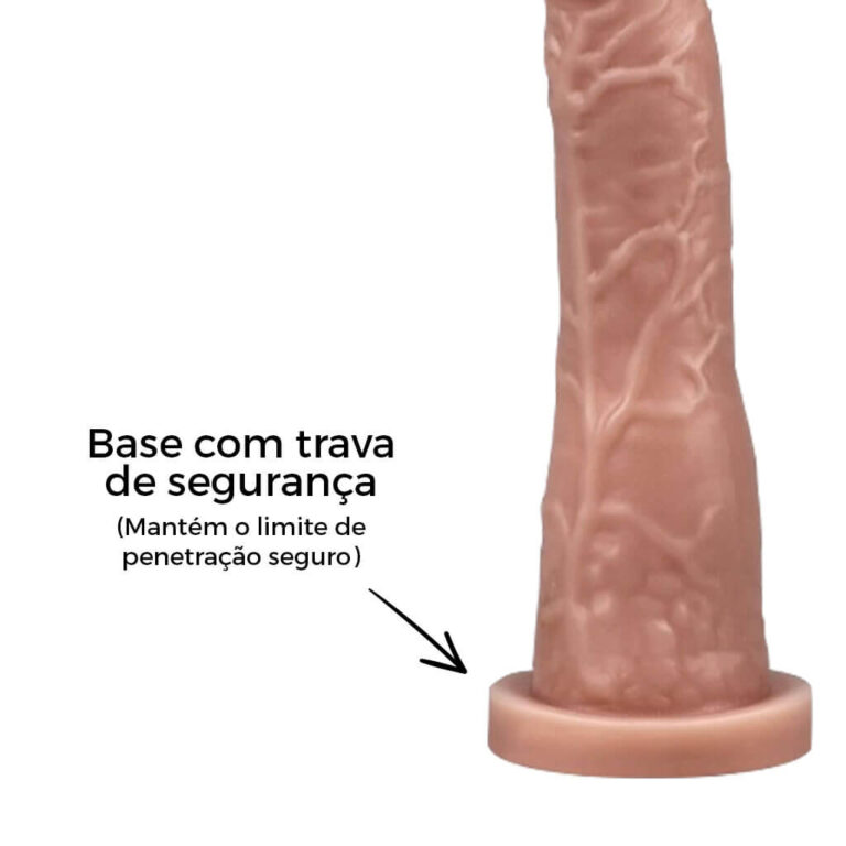 Pênis Grande 19cm x 3,8cm Bege - Imagem 12