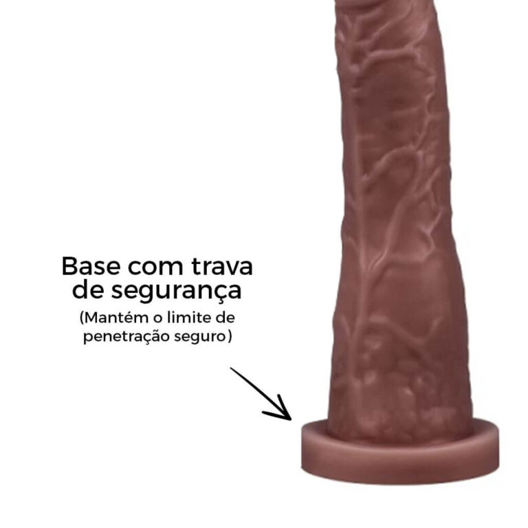 Pênis Grande 19cm x 3,8cm Marrom - Imagem 11
