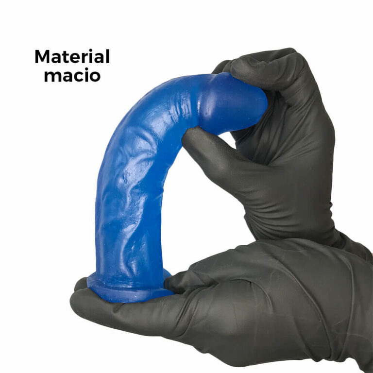 Pênis Médio 16,5cm x 3,6cm Colorido Azul - Imagem 4