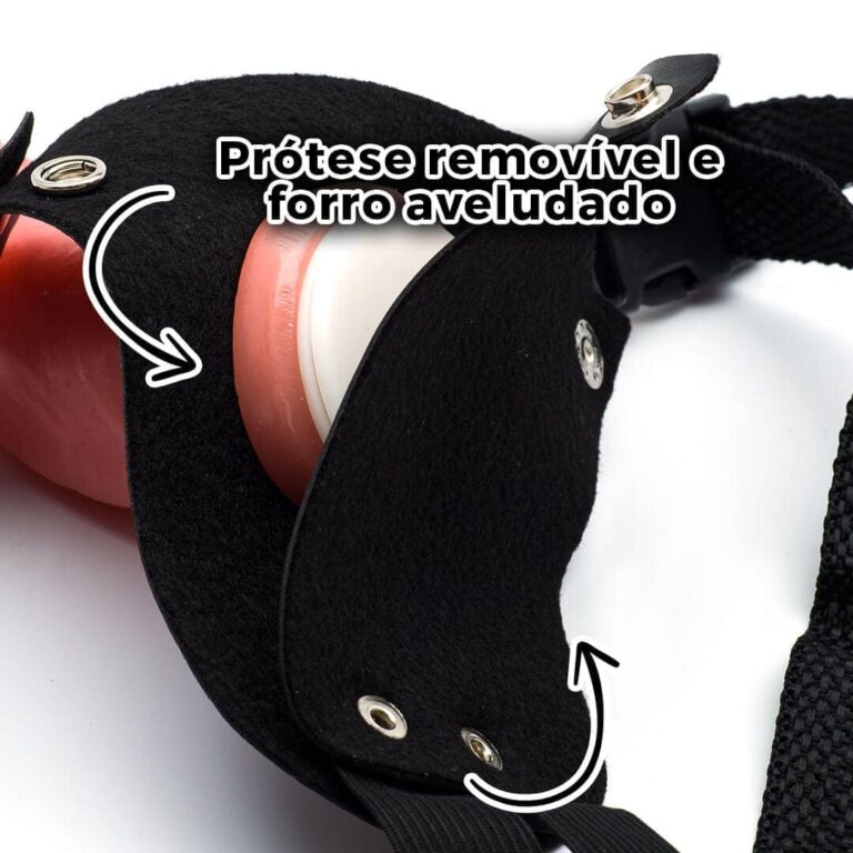 Cinta Peniana Cyberskin com Vértebra Interna 14,5cm x 4cm - Imagem 12