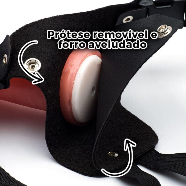 Cinta Peniana Cyberskin com Vértebra Interna 16cm x 3,6cm - Imagem 13