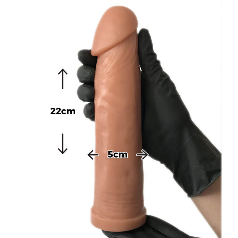 Pênis Grande 22cm x 5cm Bege - Imagem 3