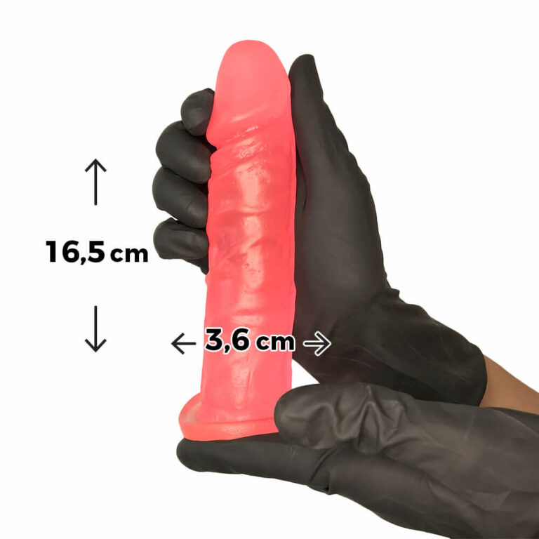 Pênis Médio 16,5cm x 3,6cm Colorido Rosa - Imagem 3