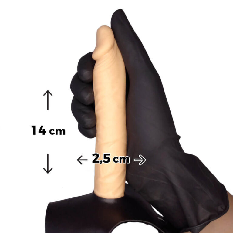 Cinta Peniana Fininha 14cm x 2,5cm para Iniciantes em Inversão Bege - Imagem 3