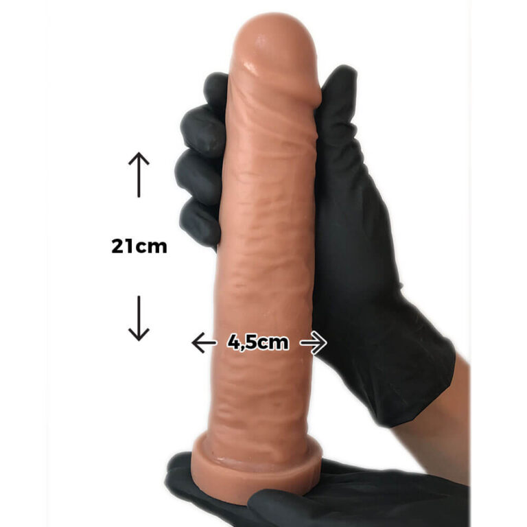 Pênis Grande 21cm x 4,5cm Bege - Imagem 3