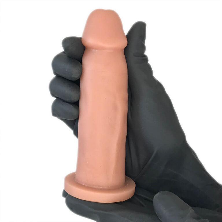 Pênis Médio 14cm x 3,5cm Bege - Imagem 6