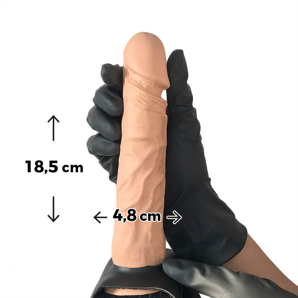 Capa Peniana OCA com Cinta 18,5cm x 4,8cm Bege - Imagem 5