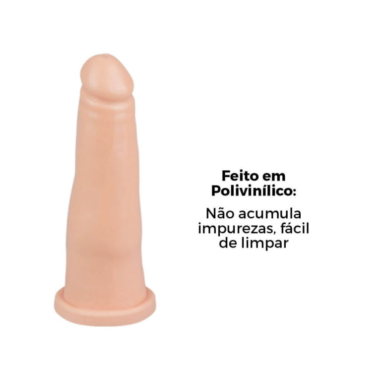 Pênis Pequeno 13cm x 3,5cm Bege - Imagem 8