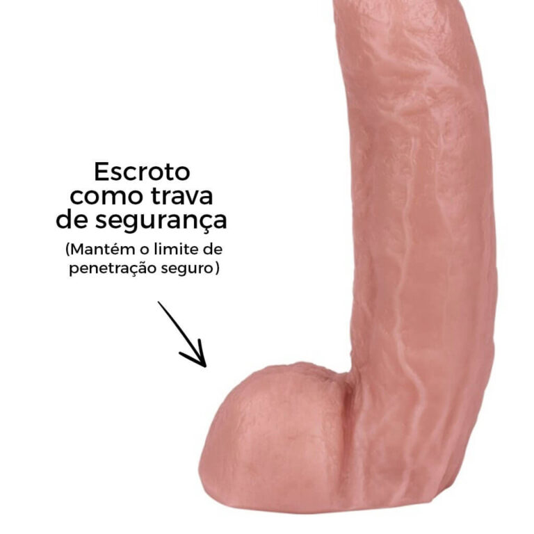Pênis Grande 26,5cm x 6cm Bege - Imagem 13