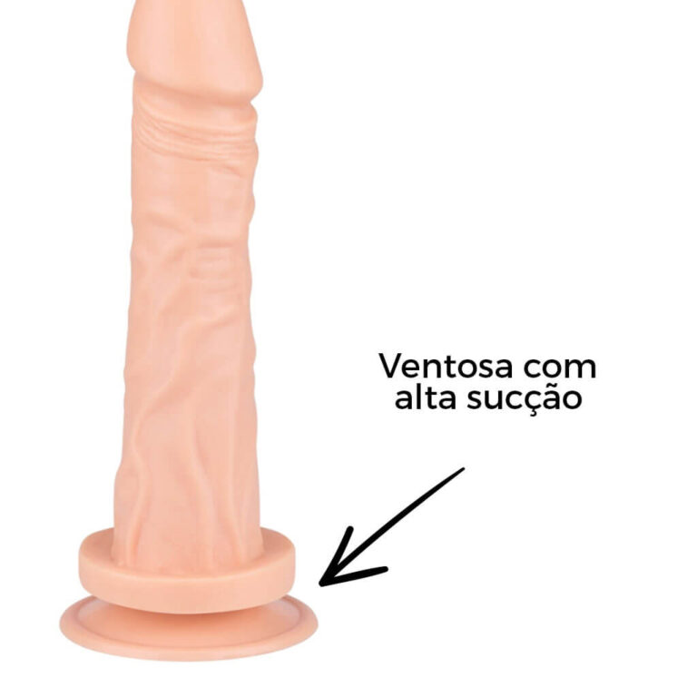 Pênis Grande 19cm x 3,5cm COM EJACULAÇÃO ARTIFICIAL Bege - Imagem 16