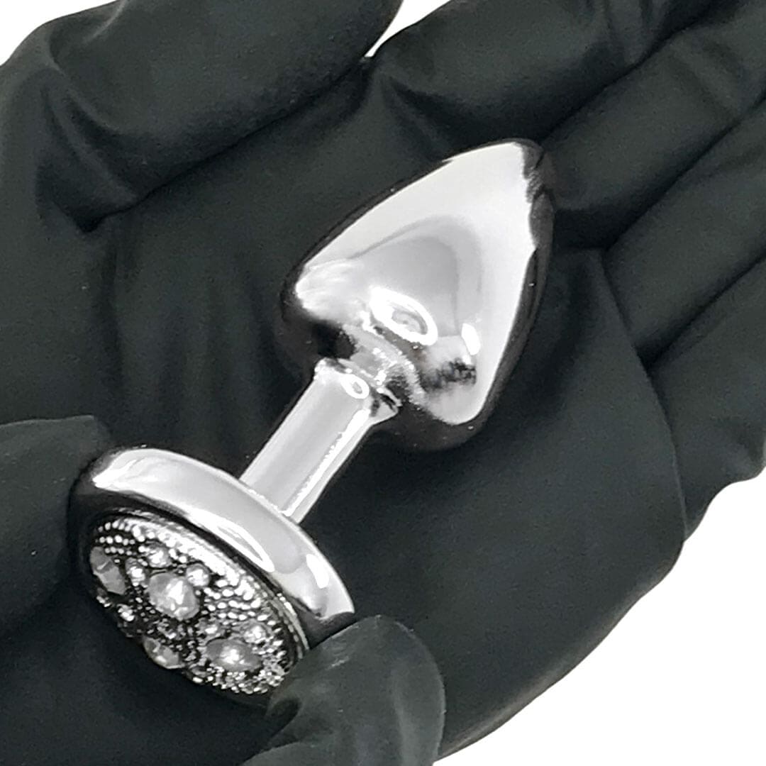 Plug Anal Leve sem Metal Pedra Prata - Pequeno Feito em ABS - Imagem 5
