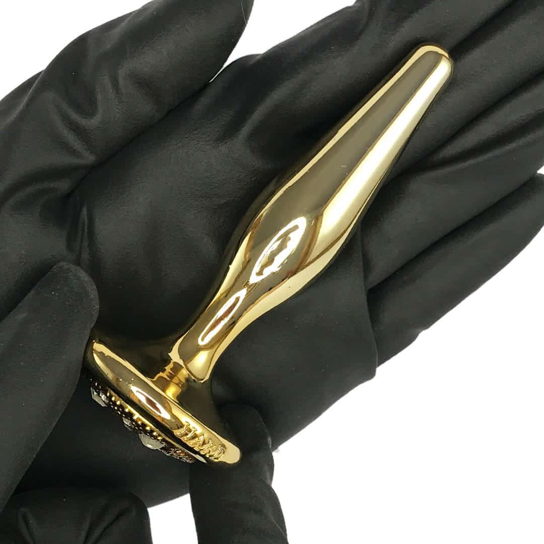 Plug Anal Fininho Dourado para Iniciantes IUPI - Feito em Metal - Imagem 5