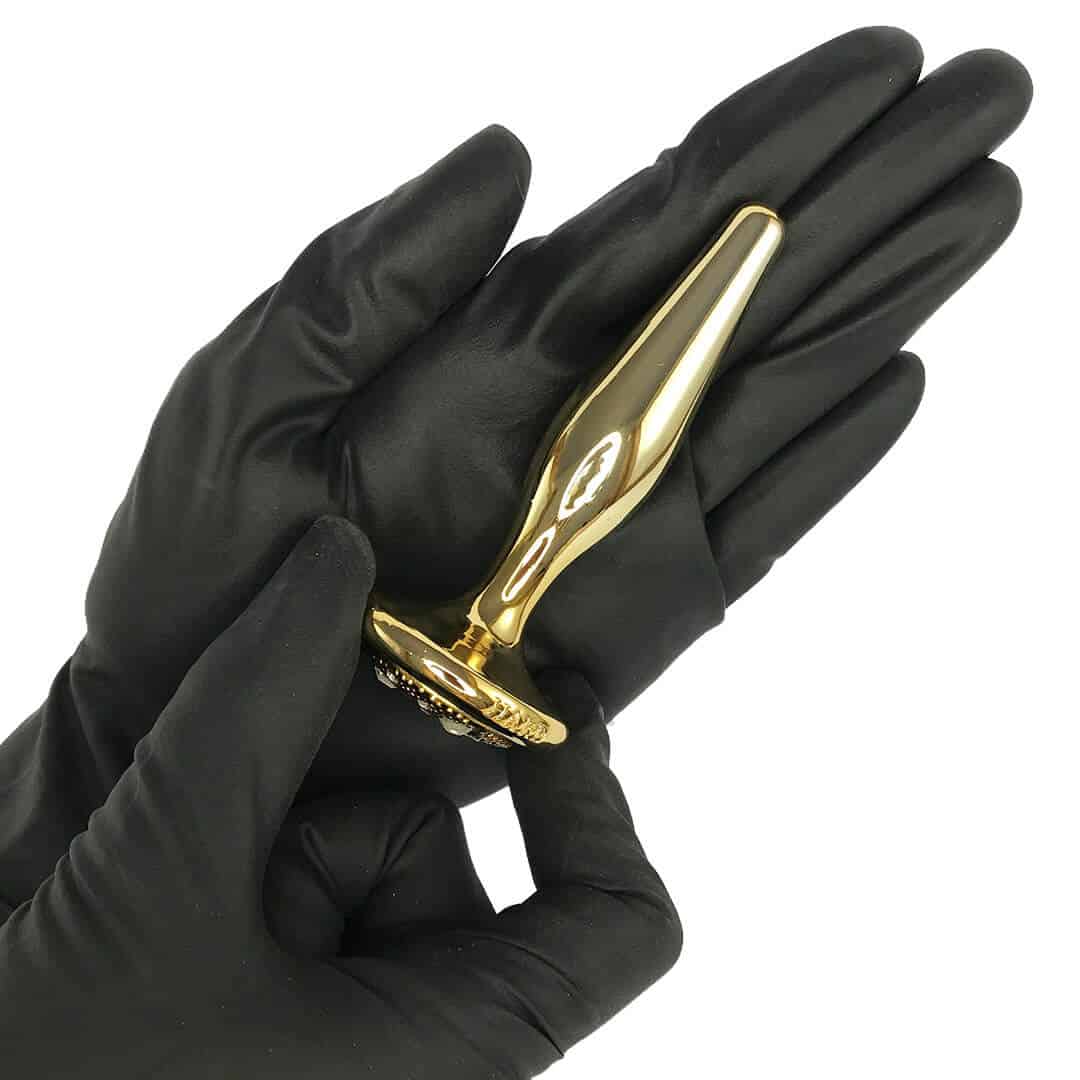 Plug Anal Fininho Dourado para Iniciantes IUPI - Feito em Metal - Imagem 4
