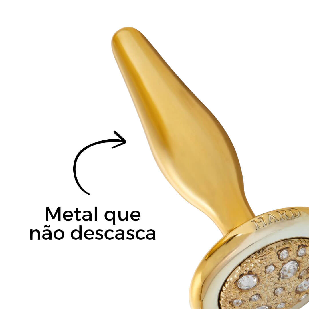 Plug Anal Fininho Dourado para Iniciantes IUPI - Feito em Metal - Imagem 13