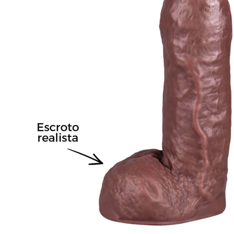Pênis Grande 22cm x 5,3cm Marrom com Escroto - Imagem 9