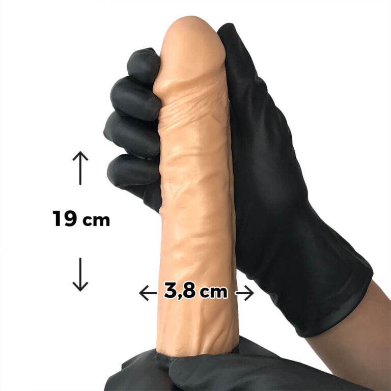 Cinta Peniana Grande 19cm x 3,8cm Bege - Imagem 3