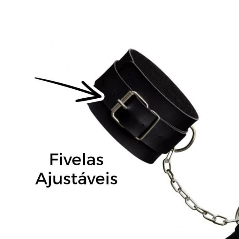 Tornozeleira com Correntes e Fivelas Ajustáveis - Imagem 4