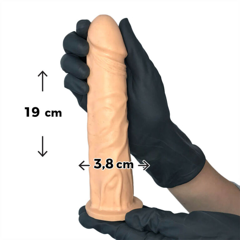 Pênis Grande 19cm x 3,8cm Bege - Imagem 3