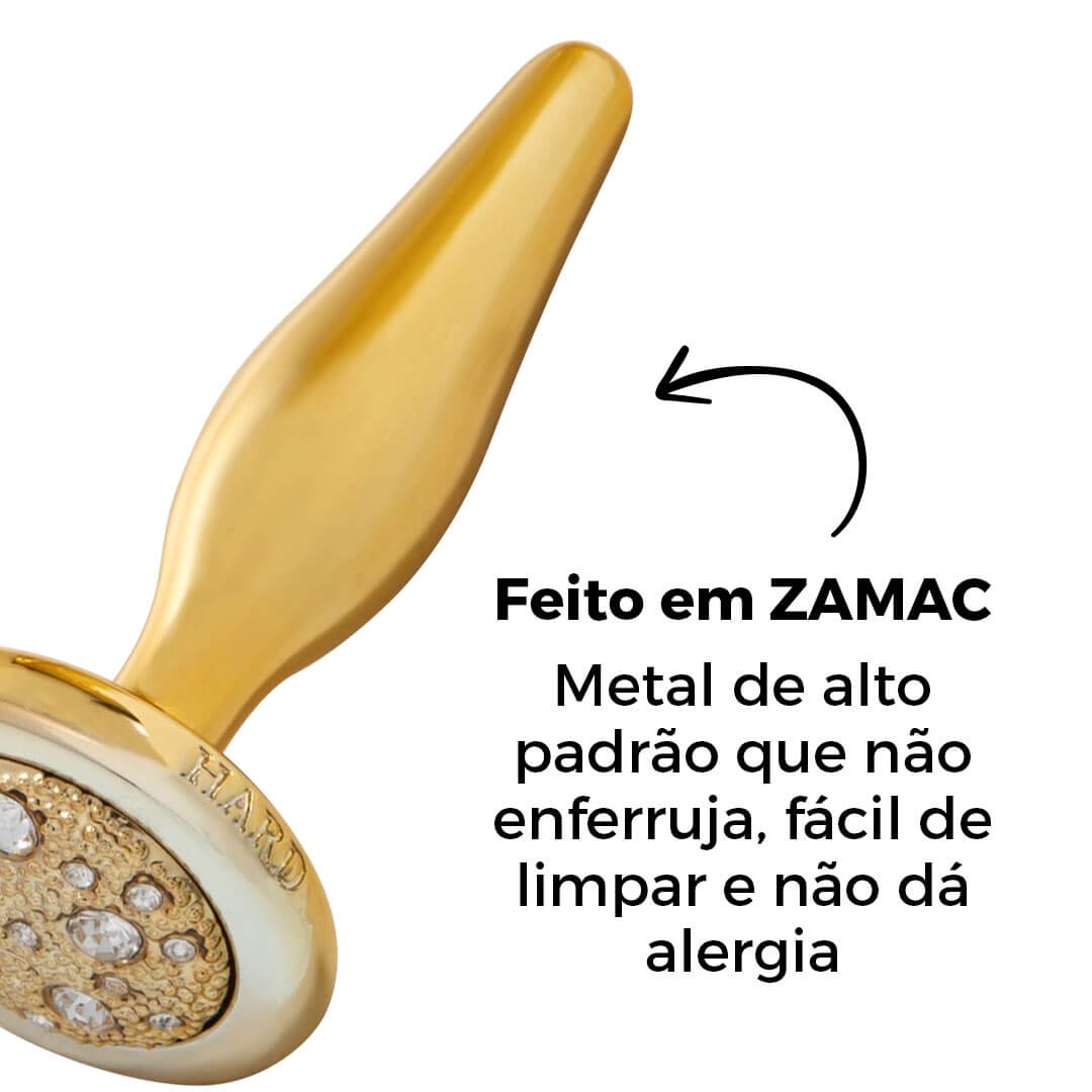Plug Anal Fininho Dourado para Iniciantes IUPI - Feito em Metal - Imagem 14