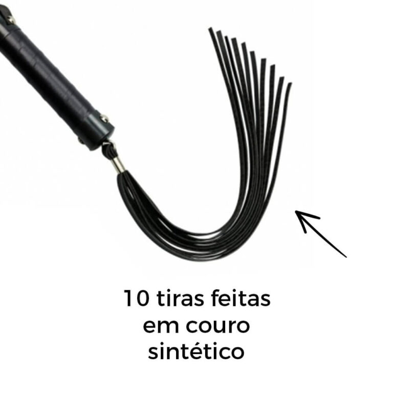 Chicote 10 tiras 40cm - Imagem 4