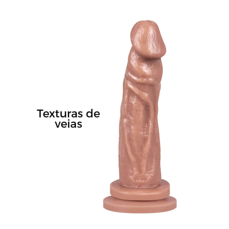 Pênis Médio 16cm x 3,4cm Bege com Ventosa - Imagem 10